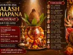 Navratri 2026 Kalash Sthapana Muhurat aur 9 Din Guide Sharad Navratri 2026